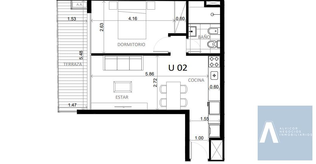 1-Bedroom Apartment for Sale in Cordón, Montevideo AP7876292 - 602