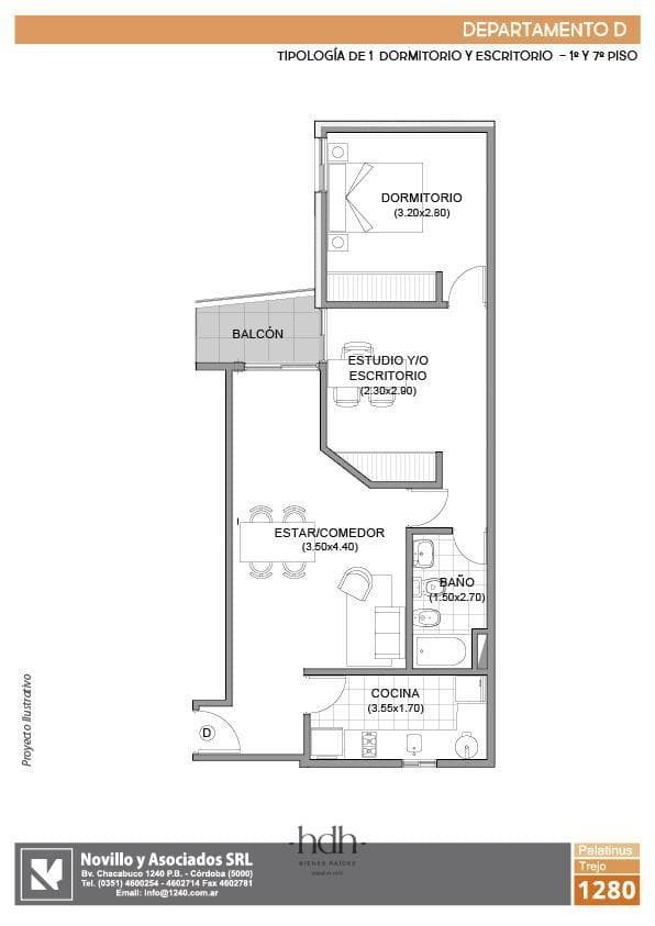 Apartment for sale in Nueva Córdoba: 2 bedrooms and a balcony