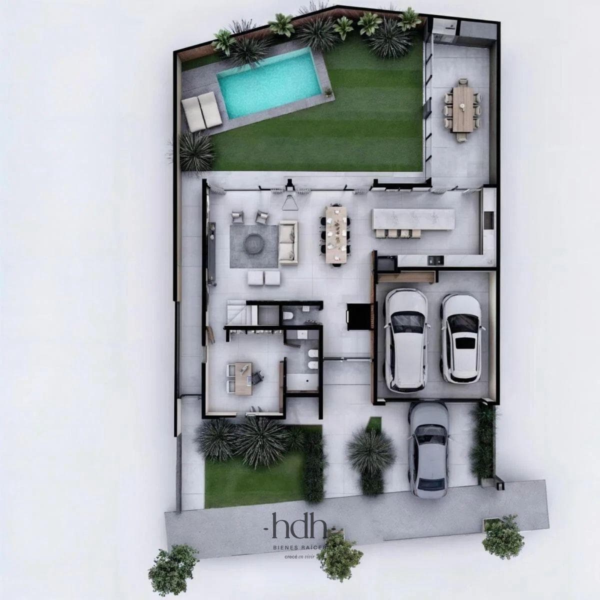 House for sale in Greenville II: 3 bedrooms, 3 bathrooms, with a pool