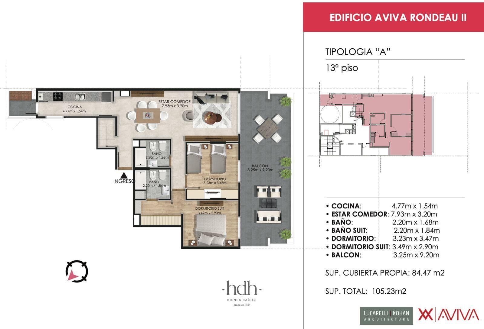 1-Bedroom Apartment for Sale in Nueva Córdoba with AVIVA RONDEAU Amenities