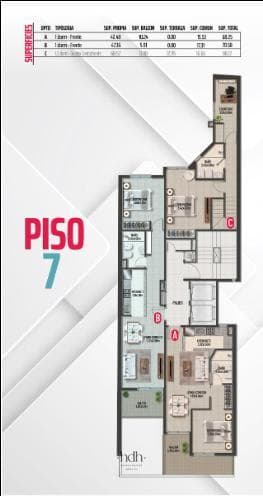 Brand-new 1-bedroom apartment for sale in Nueva Córdoba