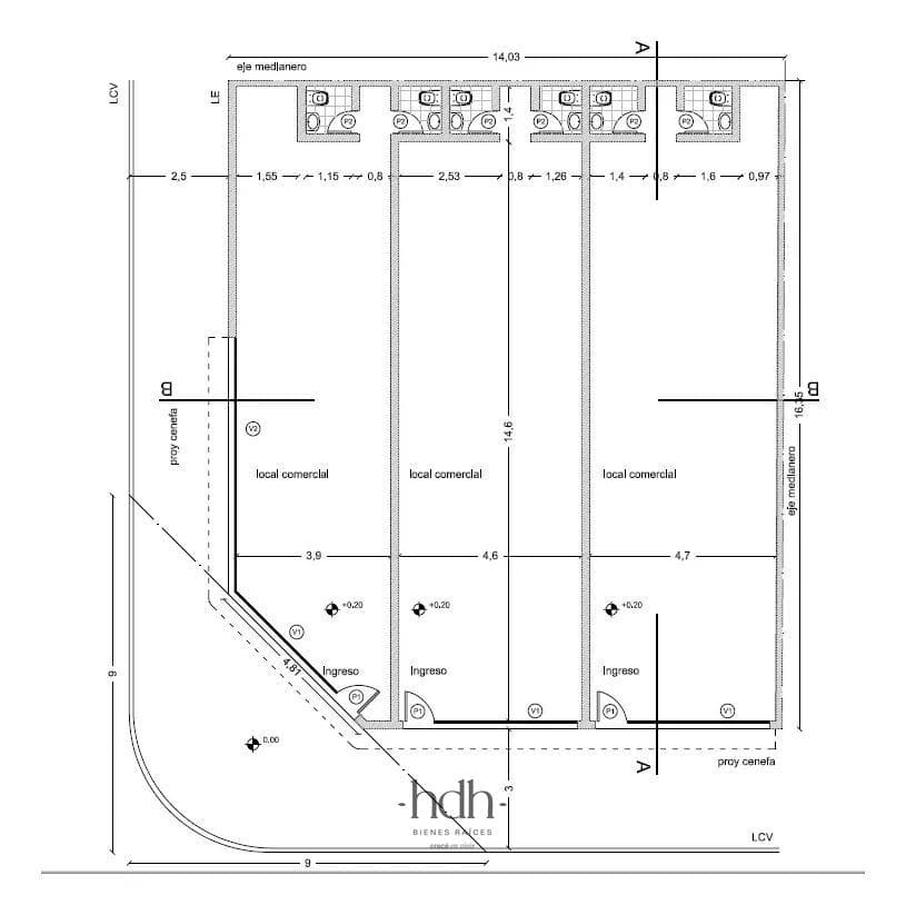 Land for sale located in the Alberdi neighborhood, measuring 230 m2. Ideal for investors.