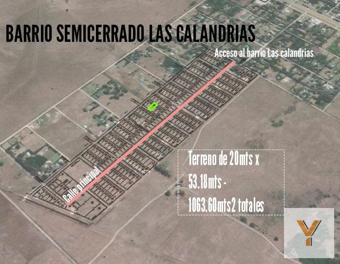 Land for Sale - 1,063.60 m² - Coronel Brandsen