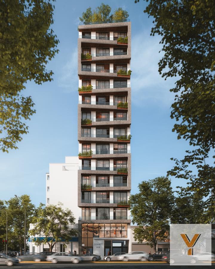 Apartment for sale (under construction)—2 bedrooms—72 m² total—La Plata—well—development.