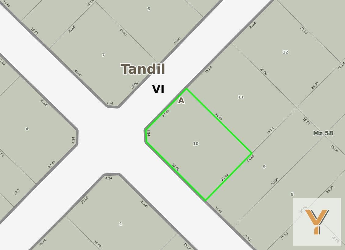 Land for Sale - Total Area: 870 m² - Gardey