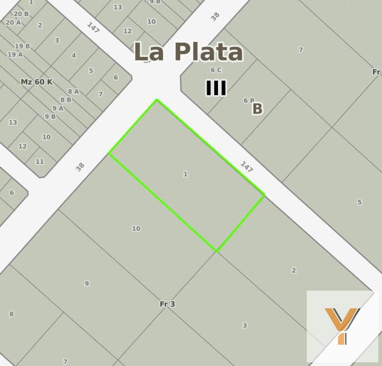 Lots for sale: 10 x 28 meters—280 square meters total—Gambier Neighborhood