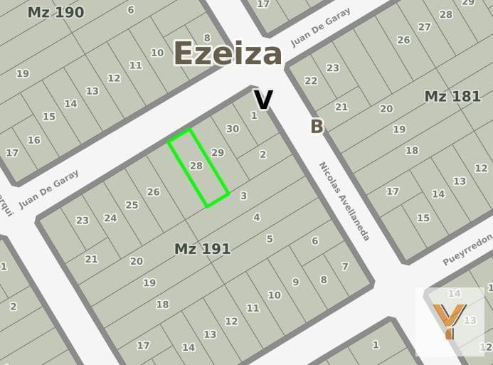 Land for Sale - 225 square meters - Ezeiza