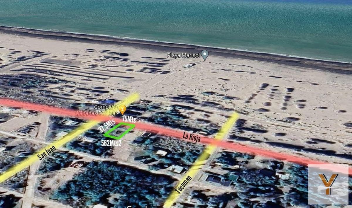 Lot for sale - 15 x 37.5 meters - 562 square meters - Balneario Marisol