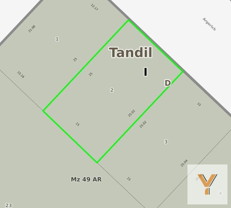 Land for Sale - 375 square meters - Tandil