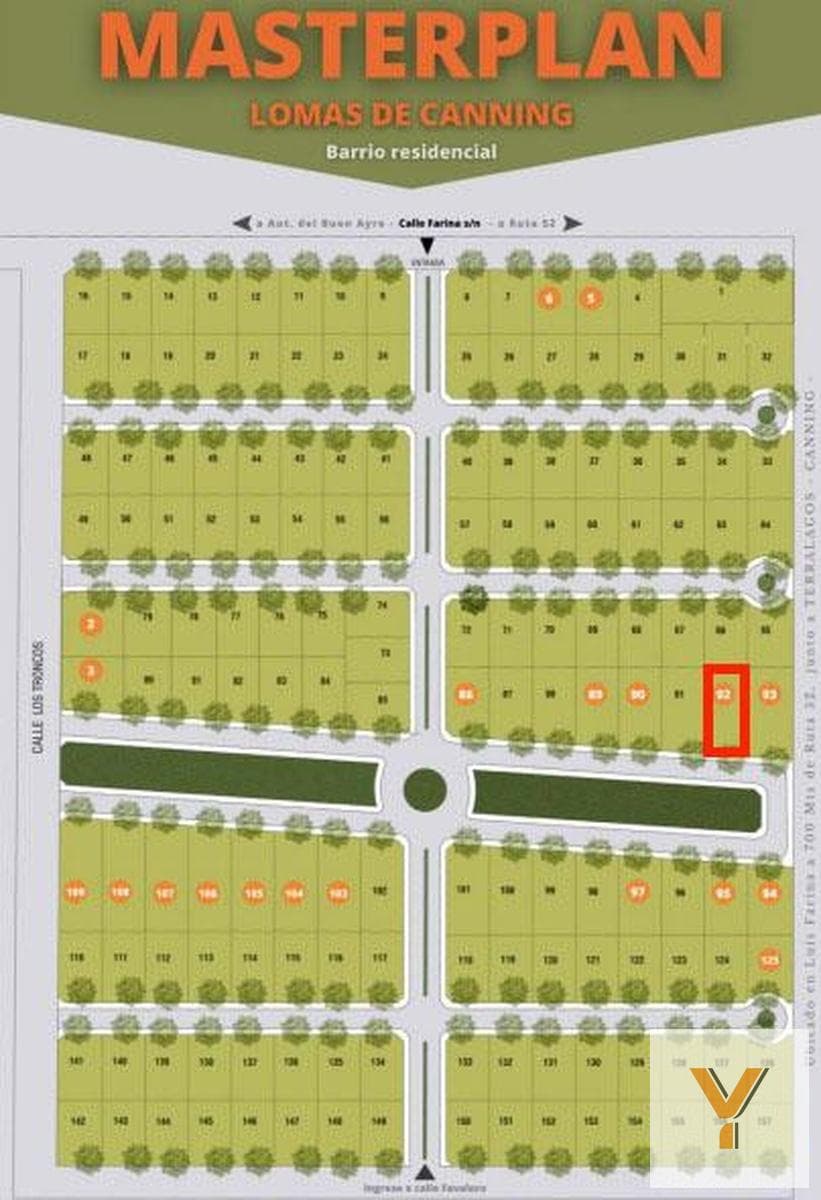Land for Sale - 821 m² - Canning (Ezeiza)
