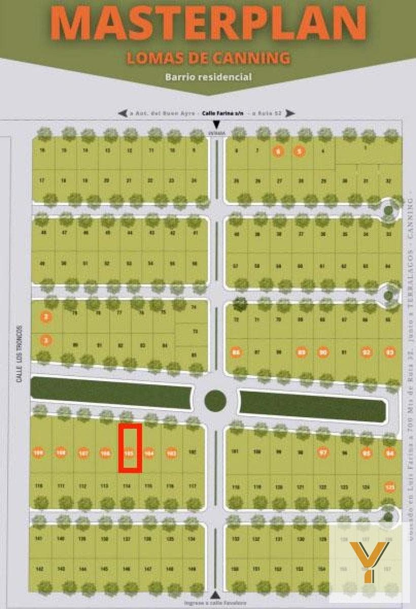 Land for Sale - 945 m² - Canning (Ezeiza)