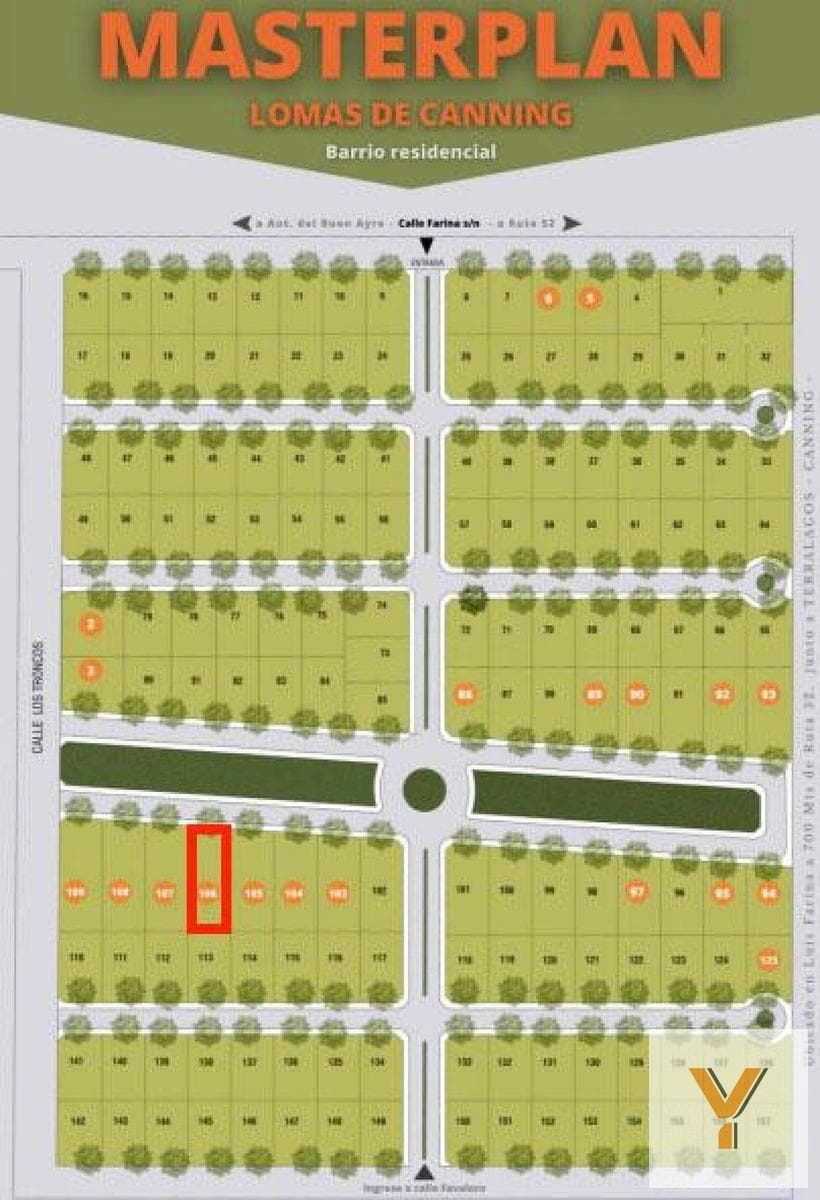 Land for Sale - 973 m² - Canning (Ezeiza)