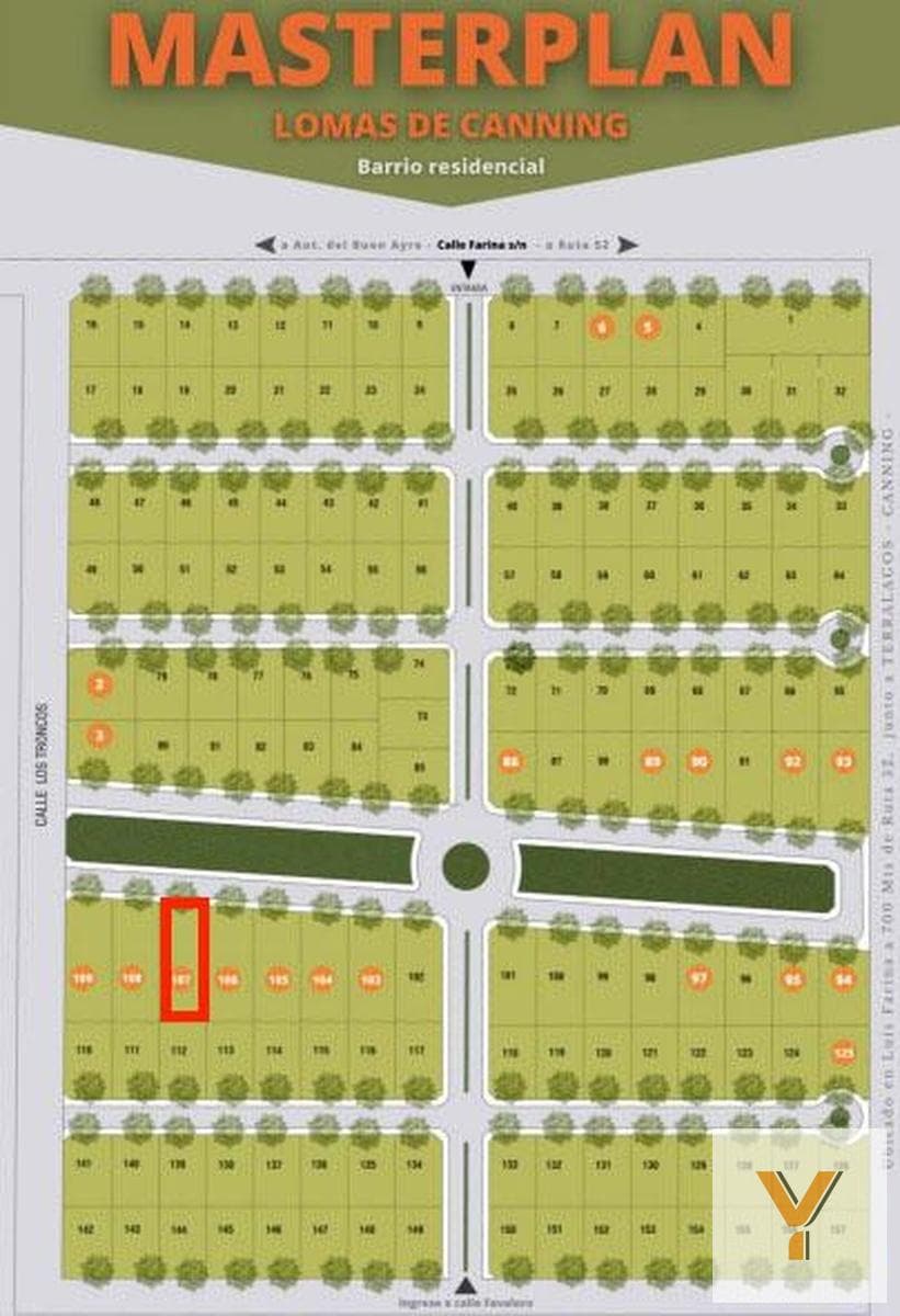 Land for sale - 1,000 m² - Canning (Ezeiza)