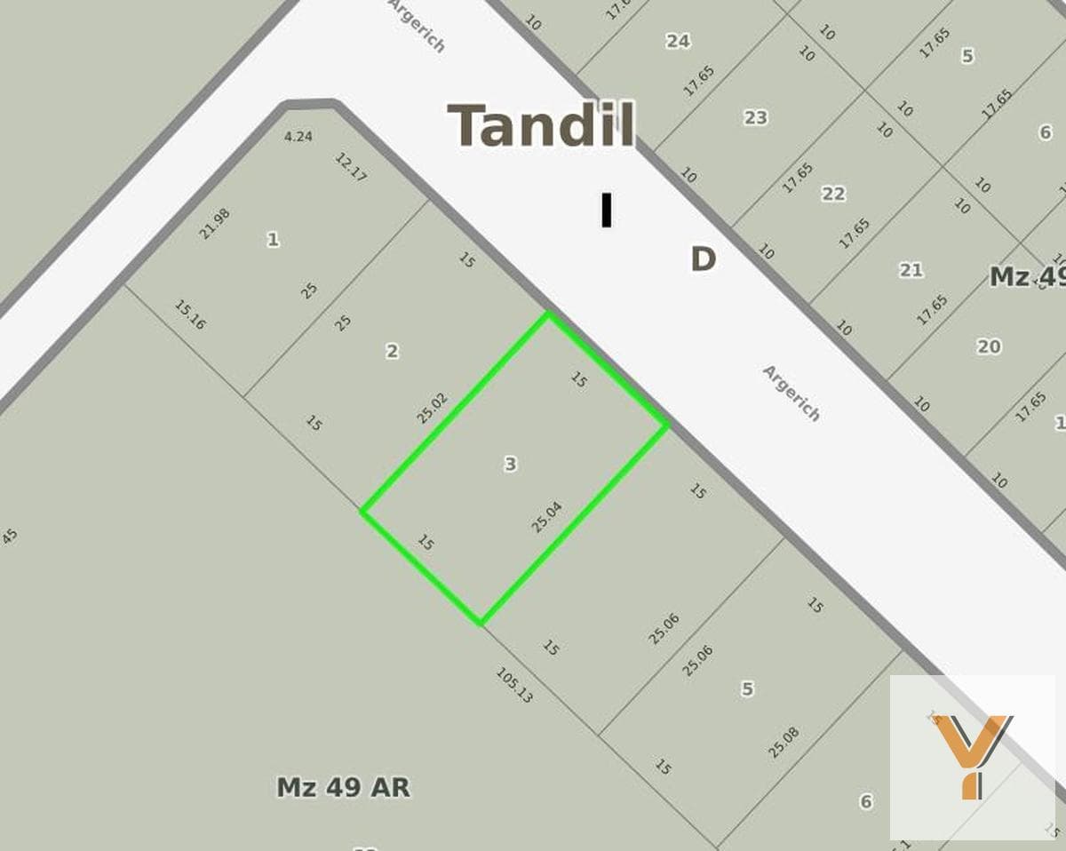 Land for Sale - 375 square meters - Tandil