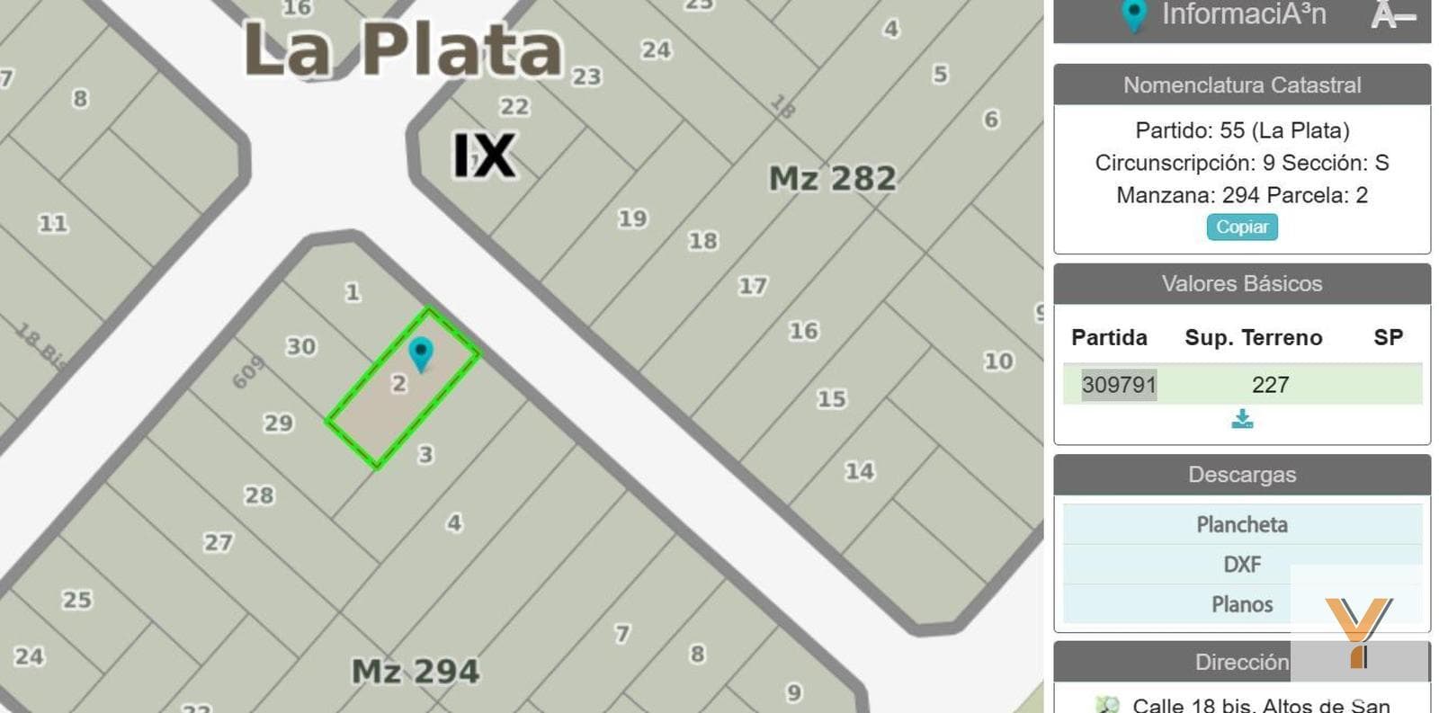 Land for Sale - 227 square meters - Altos de San Lorenzo