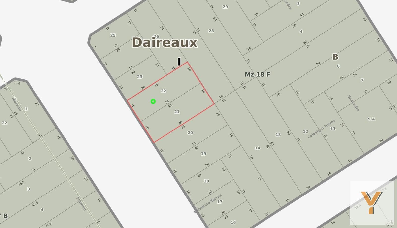 Lots for sale as a single lot - 600 square meters - Daireaux