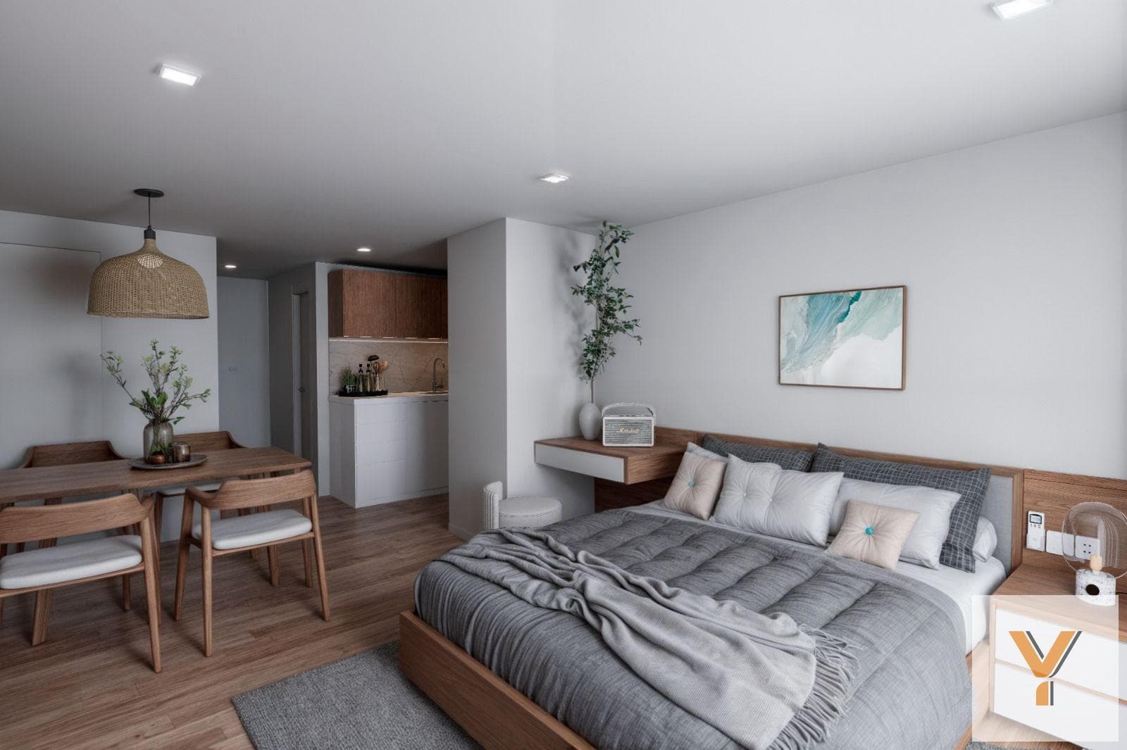 Studio Apartment on the Ground Floor for Sale - 1 Bathroom - 32 square meters