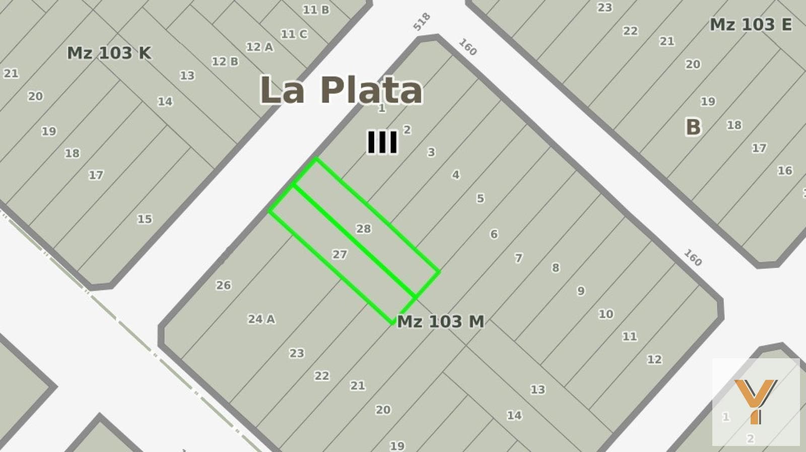 Land for Sale - 1,000 m² - Melchor Romero