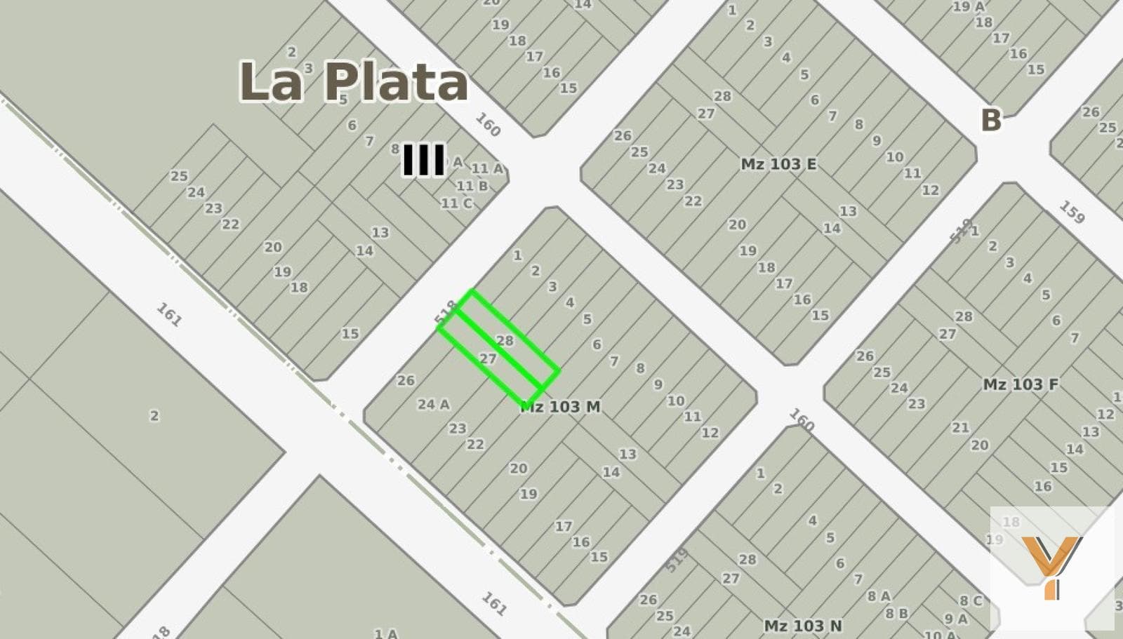 Land for Sale - 1,000 m² - Melchor Romero