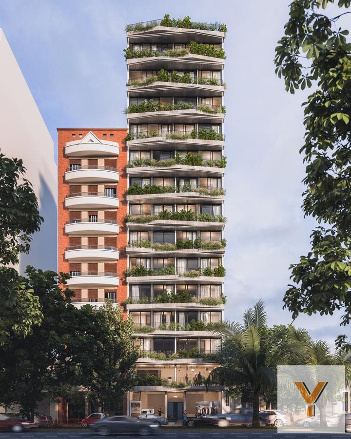 Apartment for sale—new construction—1 bedroom—46 m² total—La Plata—well—development.