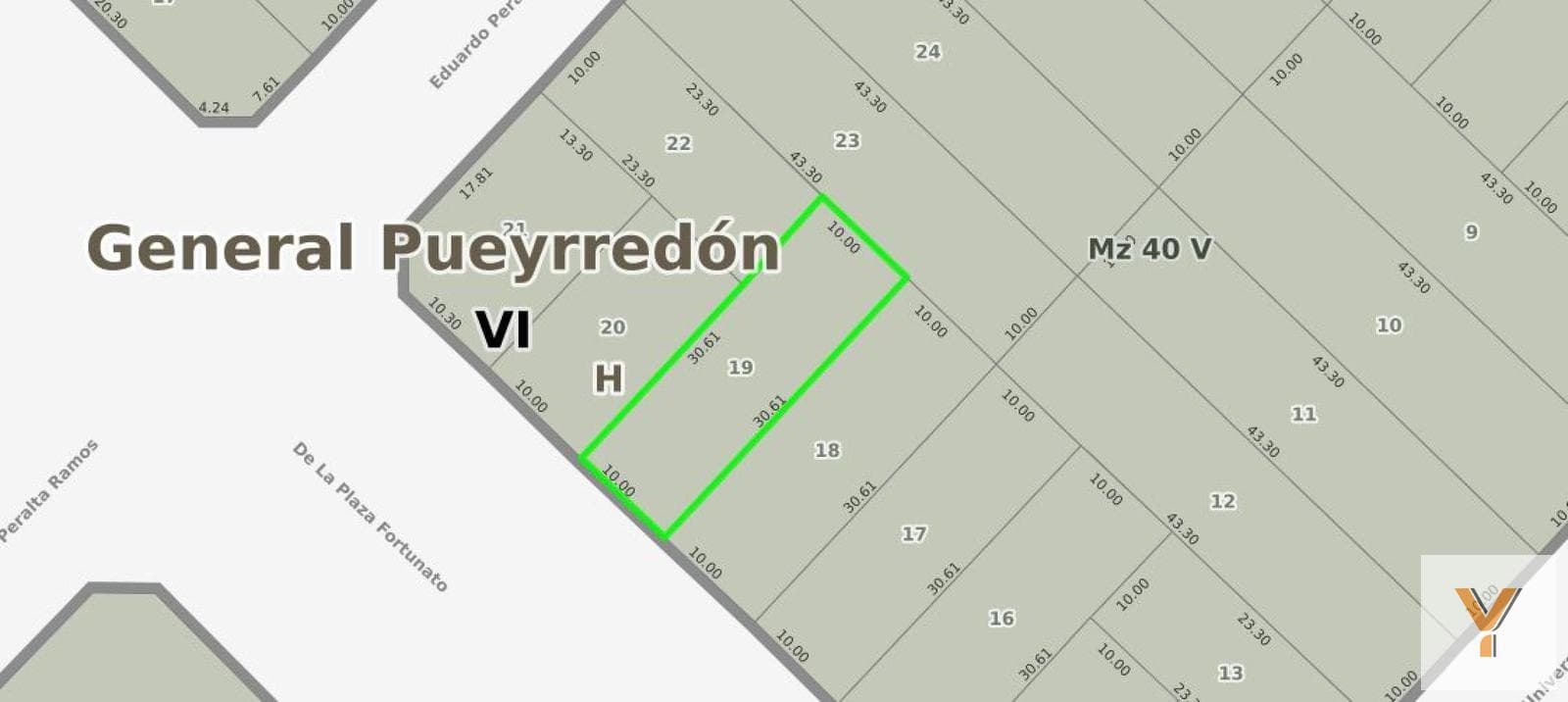 Land for Sale - 306 square meters - General Pueyrredón