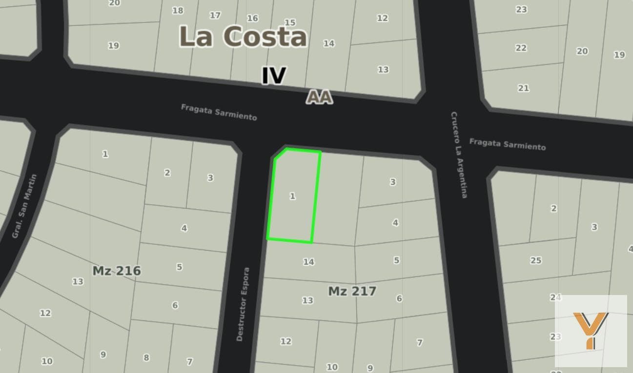 Land for Sale - 570 square meters - Aguas Verdes