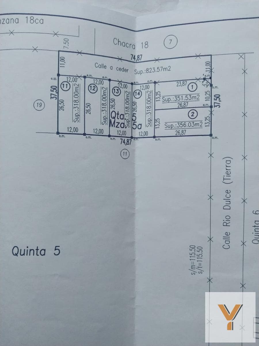 Land for sale - 356 square meters - San Miguel del Monte