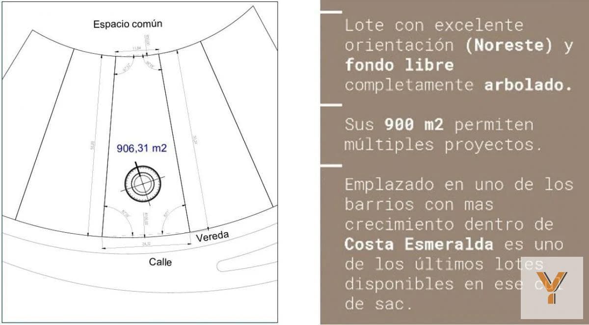 Land for Sale - 906 m² - Senderos IV, Costa Esmeralda