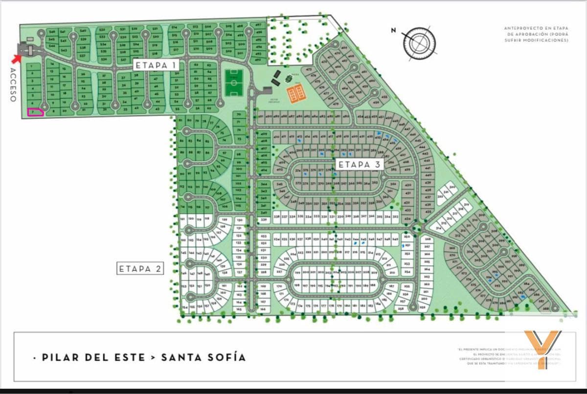 Land for Sale - 530 m² - Santa Sofía, Pilar Del Este