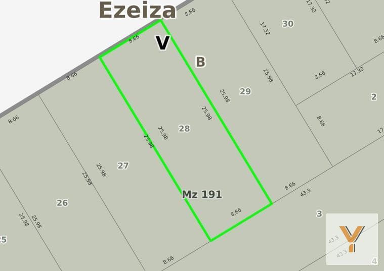 Land for Sale - 225 square meters - Ezeiza