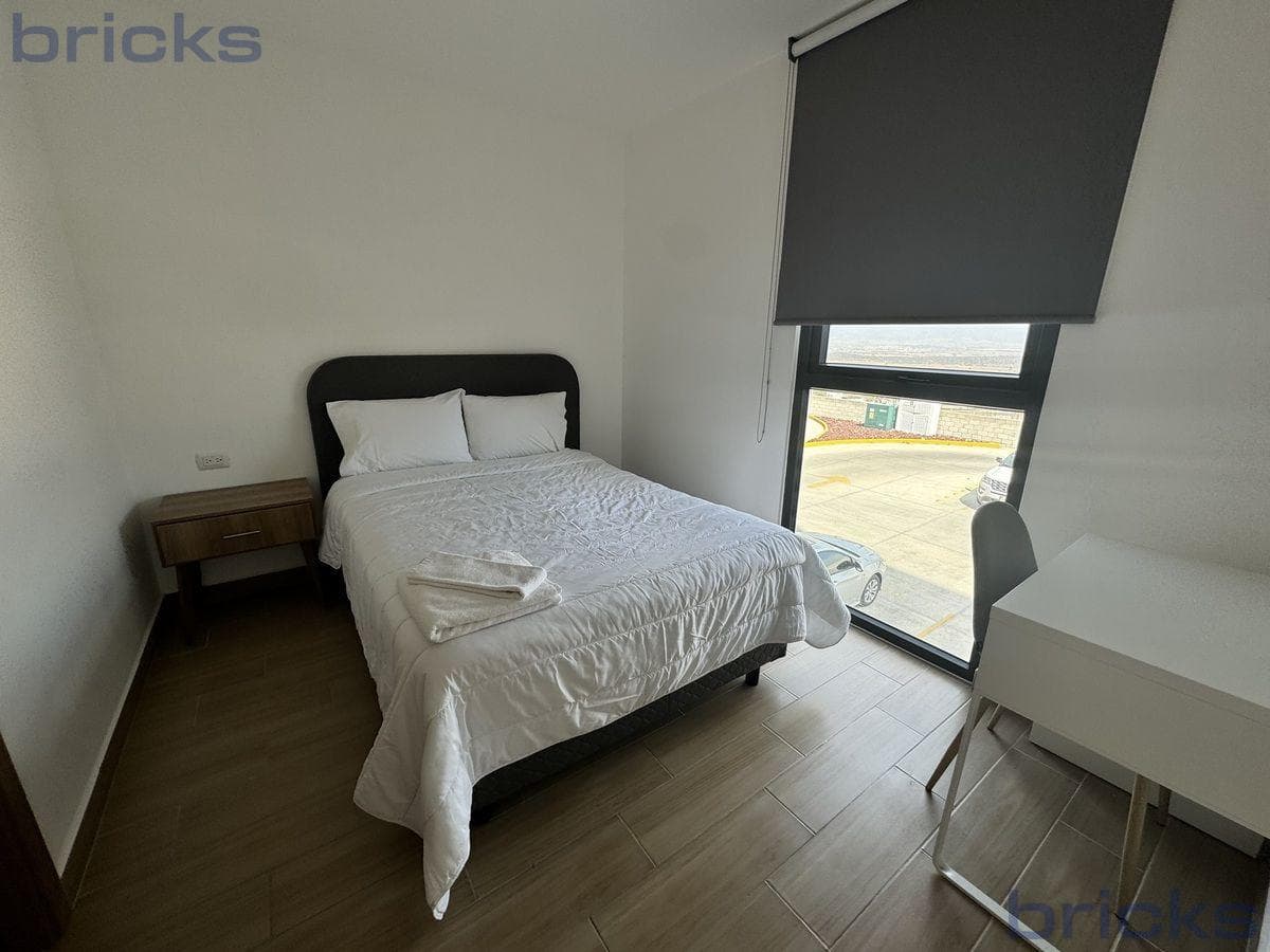 Furnished apartment for sale, ideal for students or professionals, 2 bedrooms, Zibatá, Querétaro
