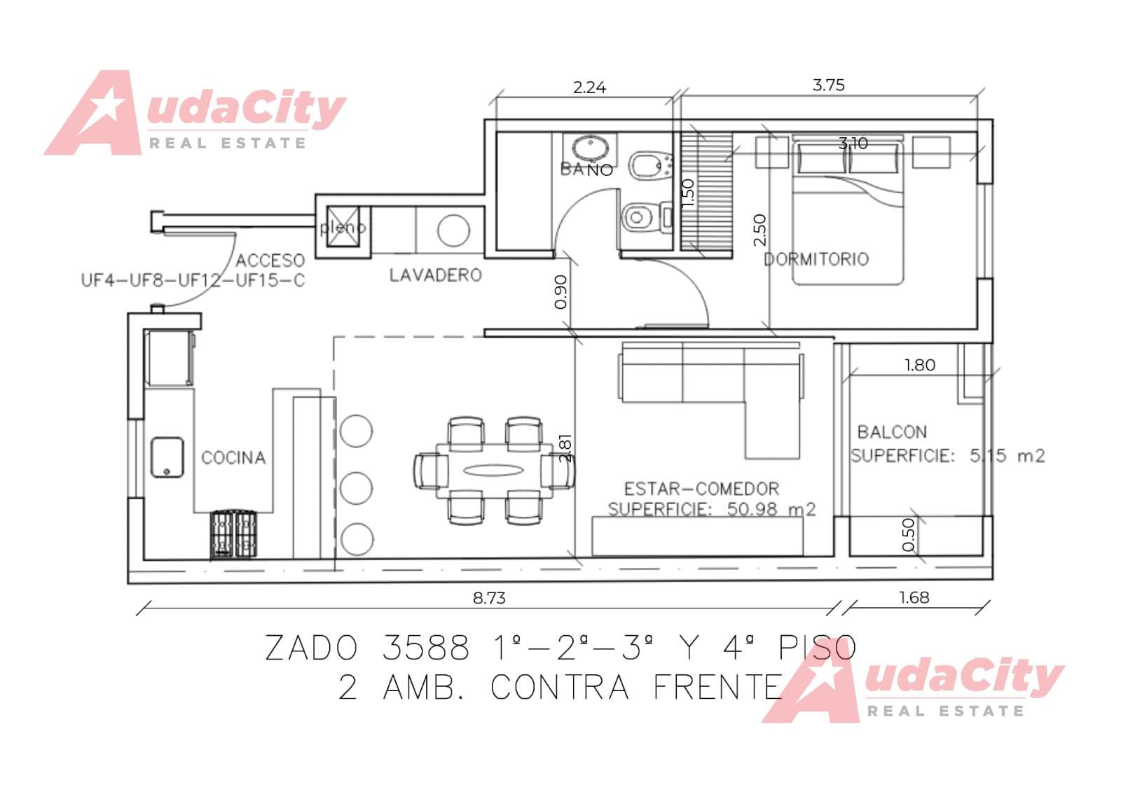 2-room apartment for sale in Villa Urquiza, CABA; coming soon.