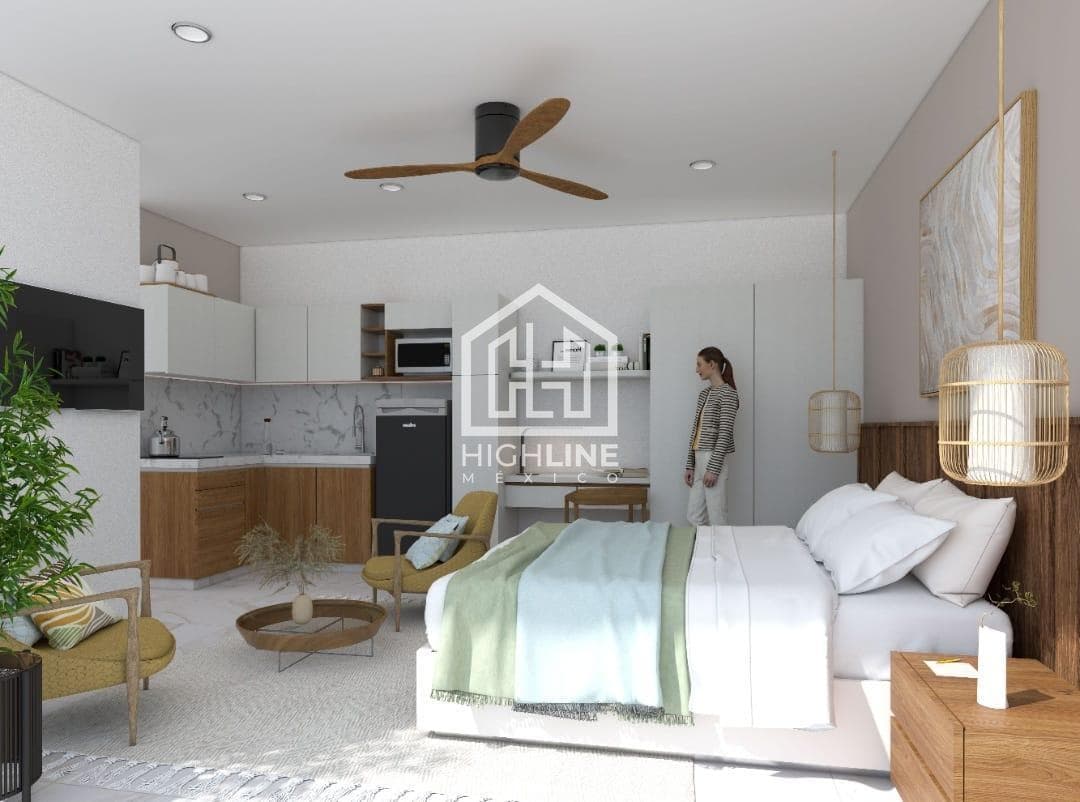 ESTUDIO CERCA DE LA QUINTA AVENIDA EN PLAYA DEL CARMEN| ROOFTOP| GYM