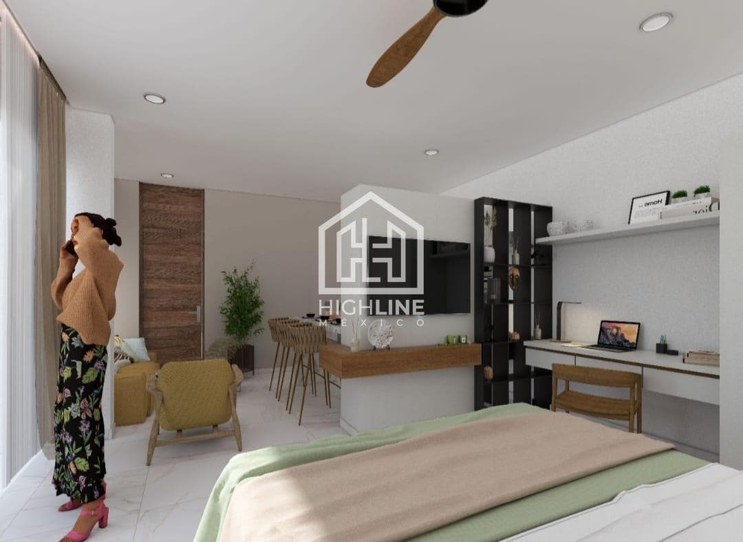 ESTUDIO CERCA DE LA QUINTA AVENIDA EN PLAYA DEL CARMEN| ROOFTOP| GYM