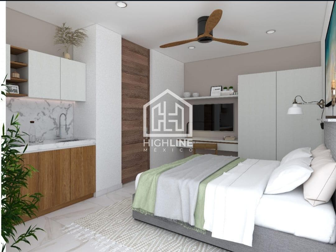 ESTUDIO CERCA DE LA QUINTA AVENIDA EN PLAYA DEL CARMEN| ROOFTOP| GYM