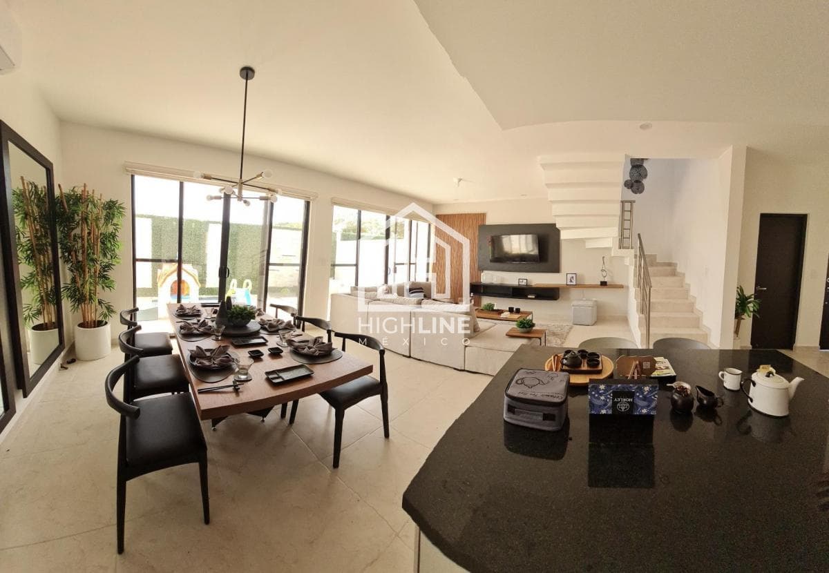 CASA DE 3 HABITACIONES EN PLAYA DEL CARMEN CON CASA CLUB