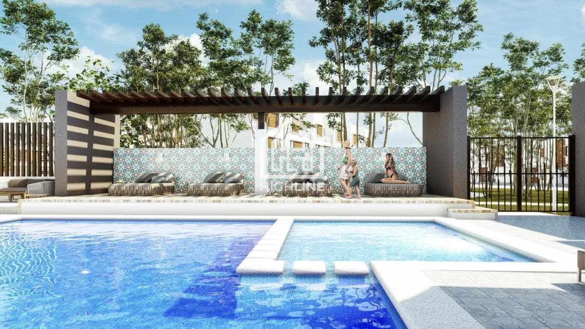 CASA DE 3 HABITACIONES EN PLAYA DEL CARMEN CON CASA CLUB