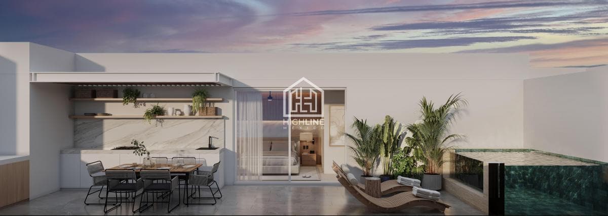 Departamento en venta de 1 habitación en Playa del Carmen a pocos metros de la playa | Alberca y Spa