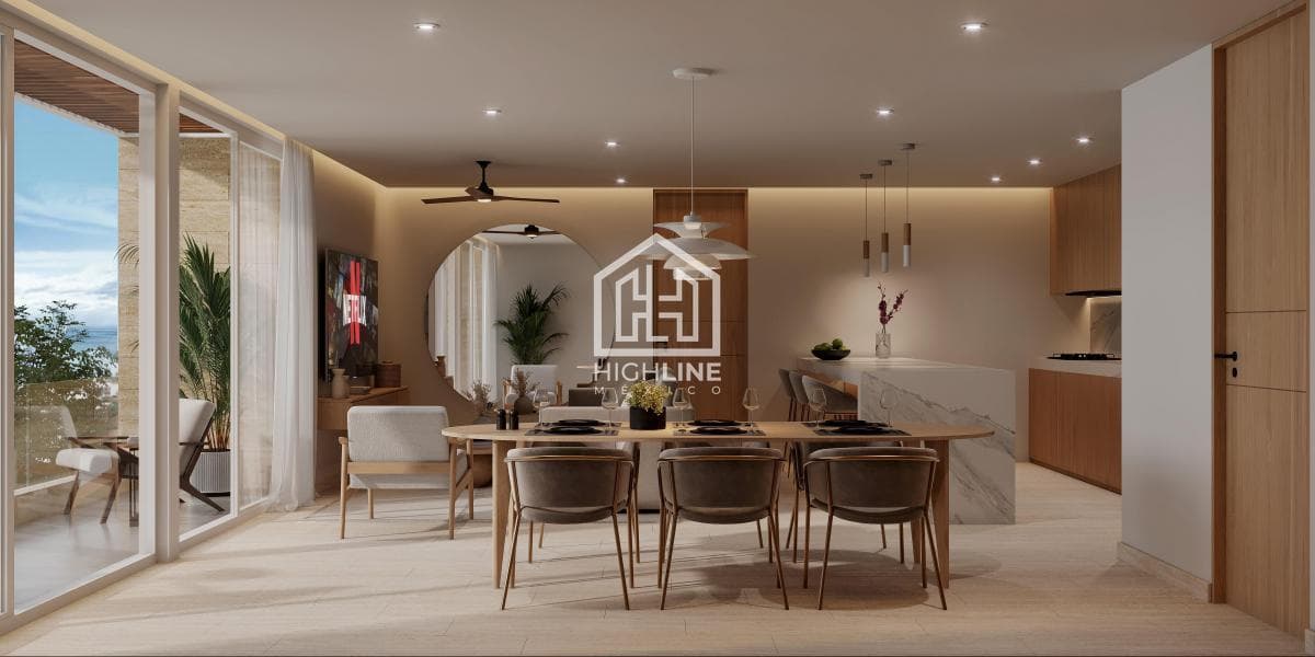 Departamento en venta de 1 habitación en Playa del Carmen a pocos metros de la playa | Alberca y Spa