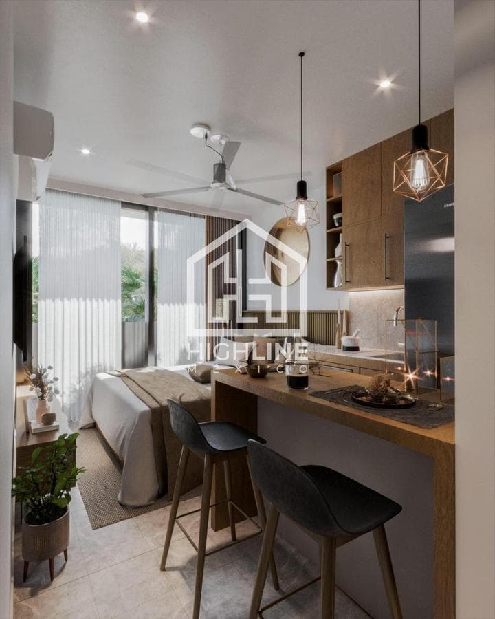 ESTUDIO EN VENTA PLAYA DEL CARMEN CENTRO A 6 CALLES DEL MAR