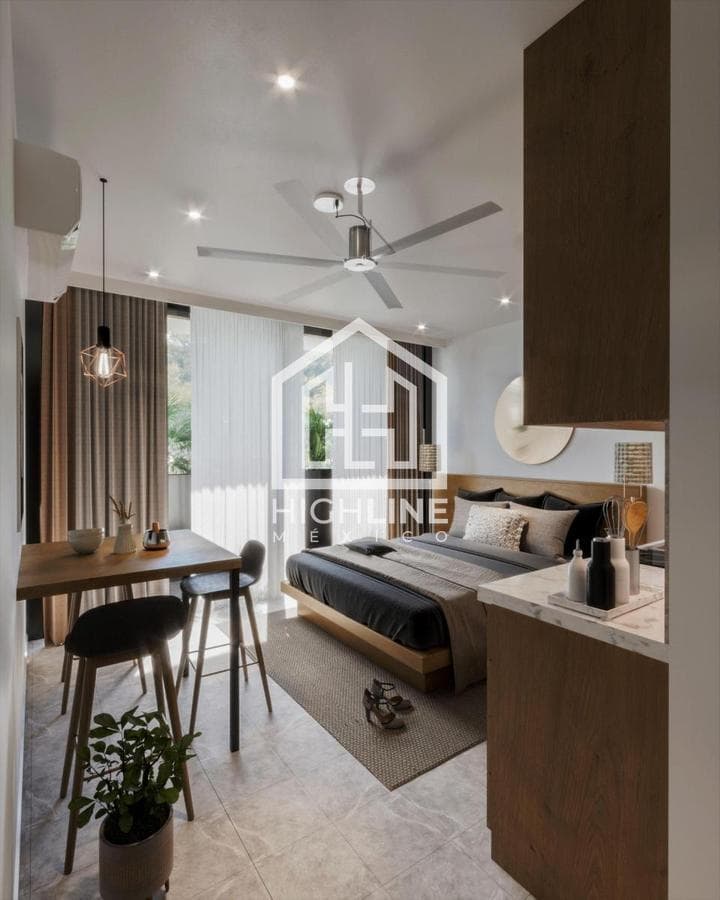 ESTUDIO EN VENTA PLAYA DEL CARMEN CENTRO A 6 CALLES DEL MAR