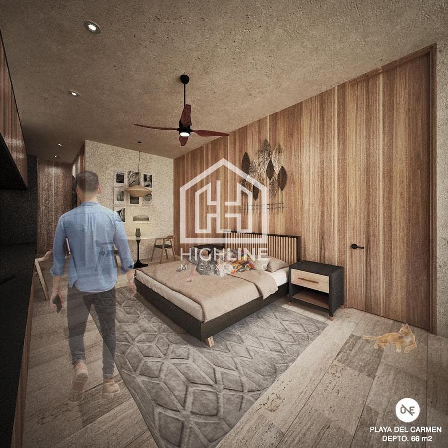 DEPARTAMENTO 2 HABITACIONES CON ALBERCA EN PLAYA DEL CARMEN / PREVENTA