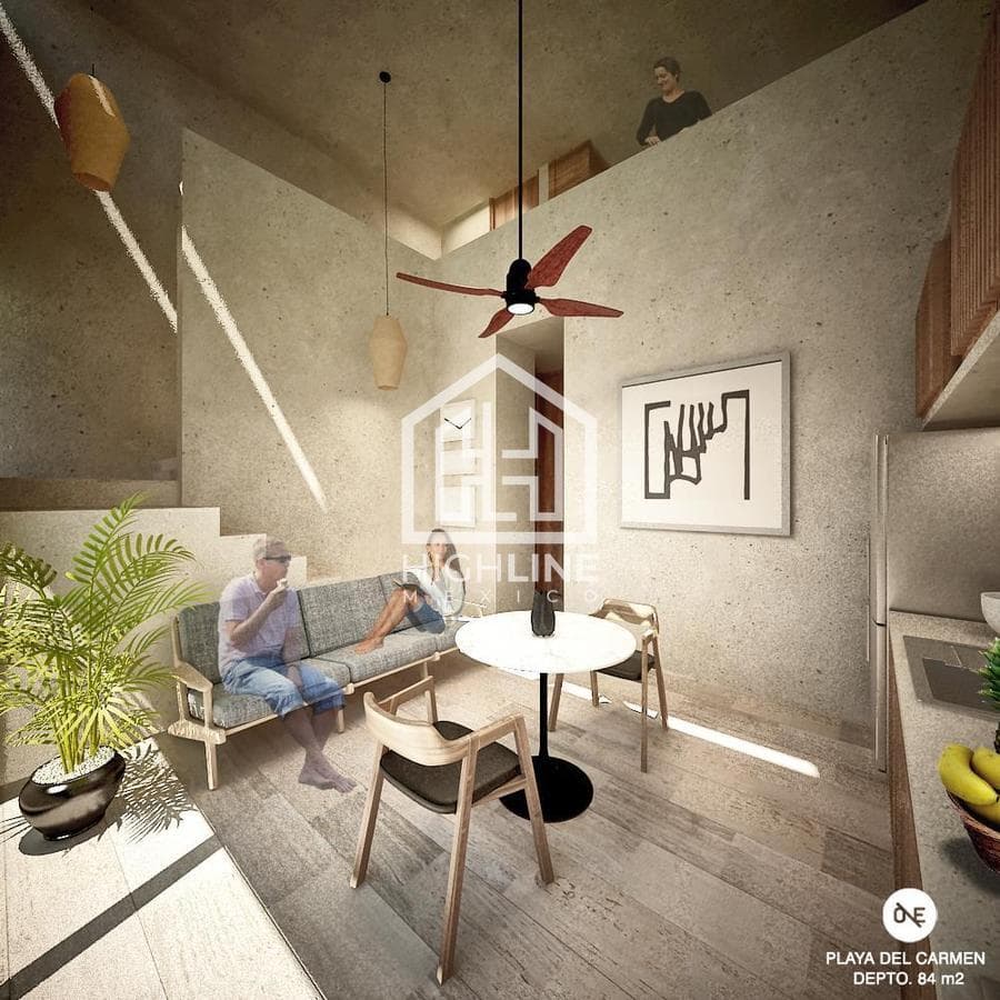 DEPARTAMENTO 2 HABITACIONES CON ALBERCA EN PLAYA DEL CARMEN / PREVENTA