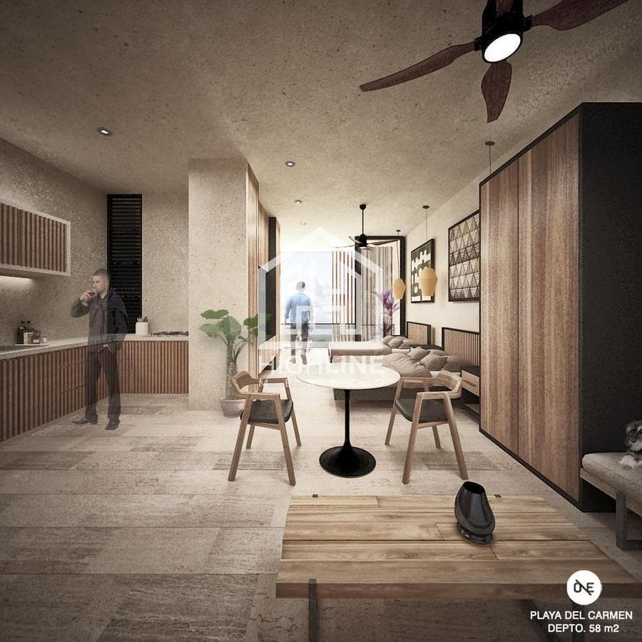 DEPARTAMENTO 2 HABITACIONES CON ALBERCA EN PLAYA DEL CARMEN / PREVENTA