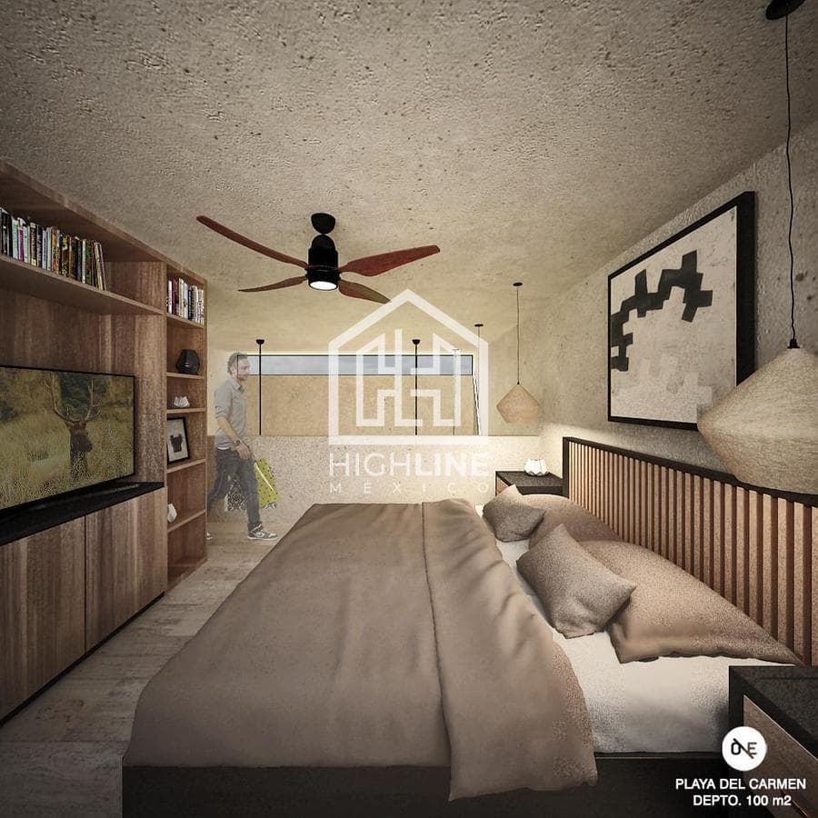 DEPARTAMENTO 2 HABITACIONES CON ALBERCA EN PLAYA DEL CARMEN / PREVENTA
