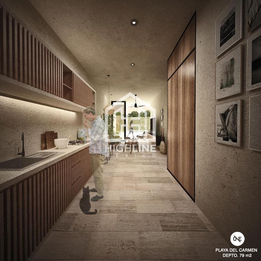DEPARTAMENTO 2 HABITACIONES CON ALBERCA EN PLAYA DEL CARMEN / PREVENTA