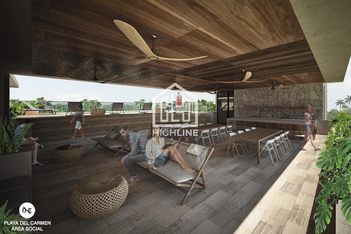 DEPARTAMENTO 2 HABITACIONES CON ALBERCA EN PLAYA DEL CARMEN / PREVENTA
