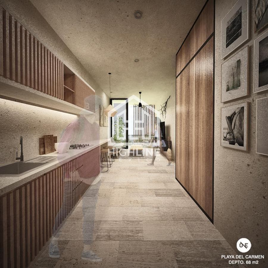 DEPARTAMENTO 2 HABITACIONES CON ALBERCA EN PLAYA DEL CARMEN / PREVENTA