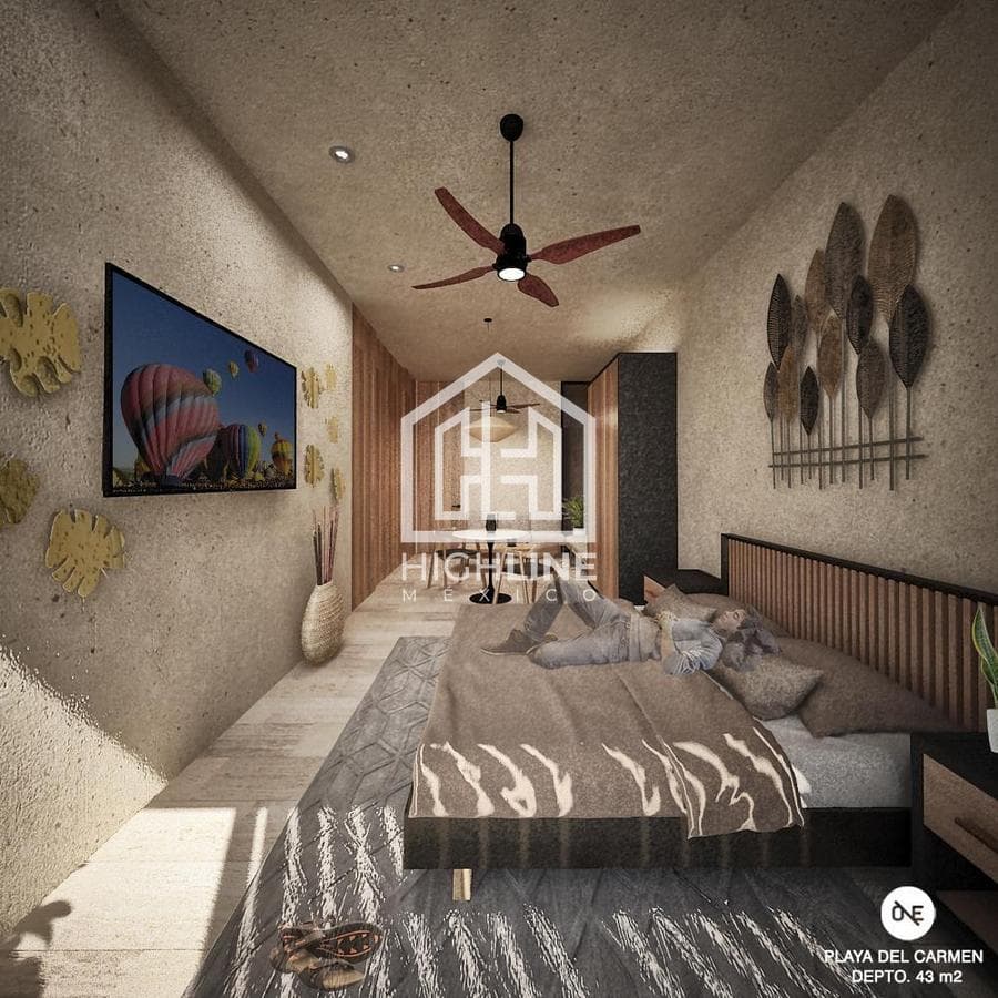 DEPARTAMENTO 2 HABITACIONES CON ALBERCA EN PLAYA DEL CARMEN / PREVENTA