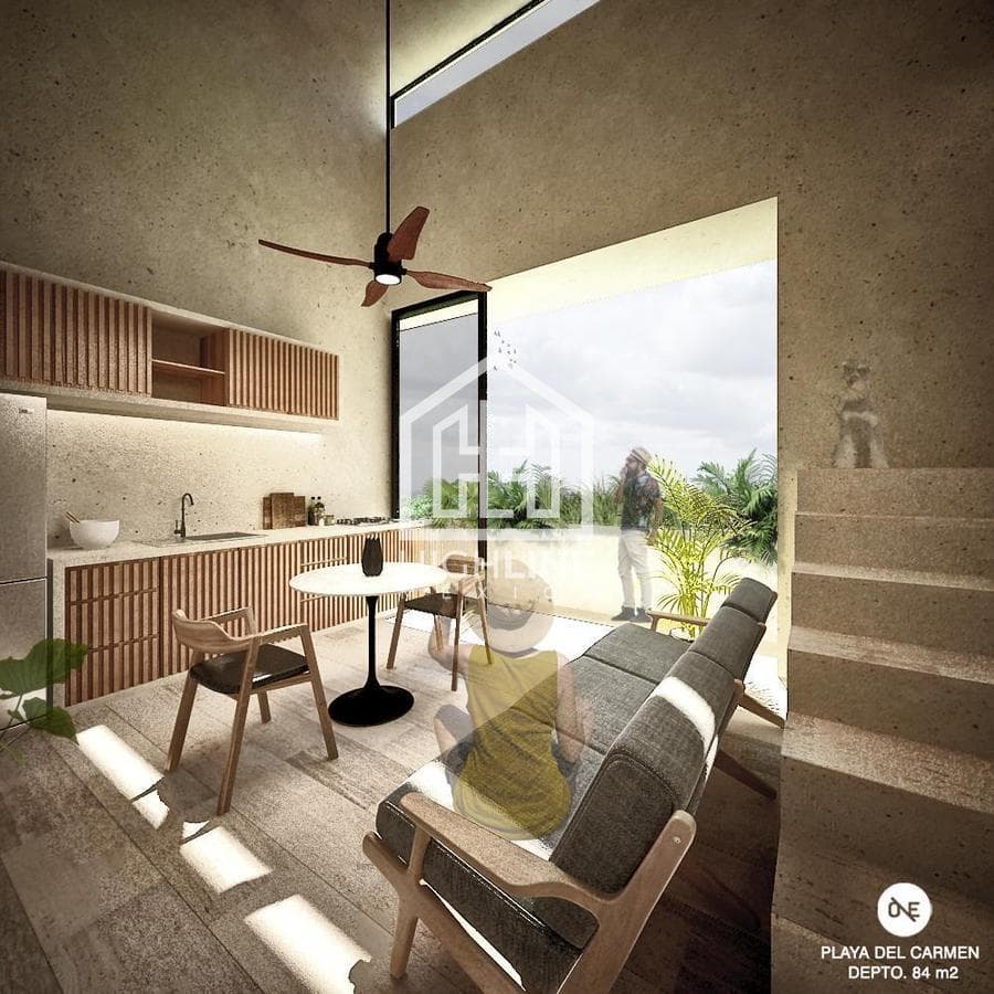 DEPARTAMENTO 2 HABITACIONES CON ALBERCA EN PLAYA DEL CARMEN / PREVENTA